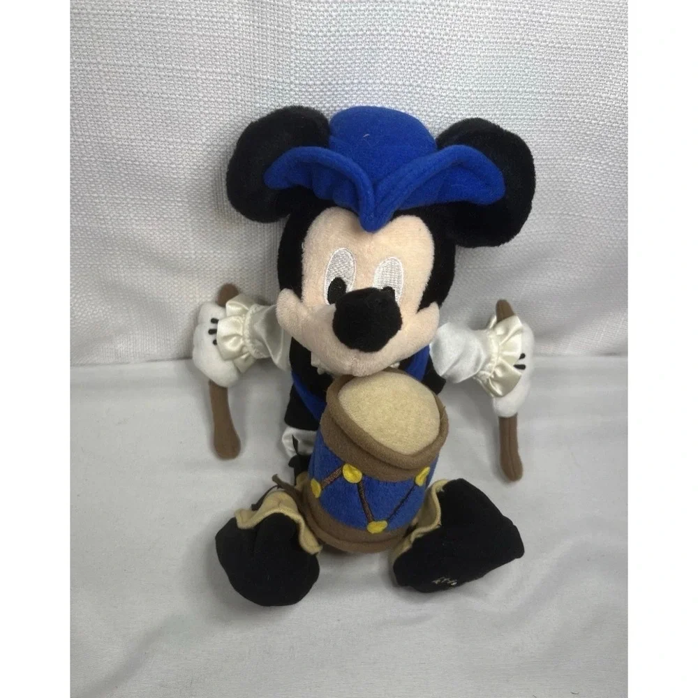 Disney Mickey Mouse 4th of July 2001 Colonial Drummer Plush Walt Disney World 9